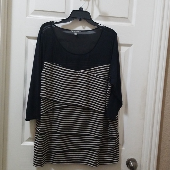 Roz & Ali stripped womens 3x shirt - Picture 1 of 3